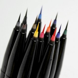 Браш пен "Brush Sign Pen Artist. Ultra Fine", голубой цвет фото книги 3