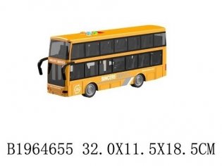 Машина "Двухэтажный автобус-2", инерционный, 32 см (свет, звук) фото книги