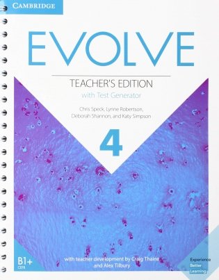 Evolve 4. Teacher's Edition with Test Generator фото книги