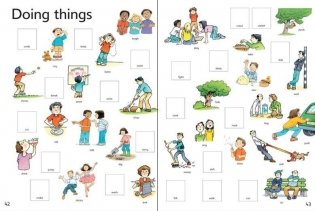 First Thousand Words in English Sticker Book фото книги 3