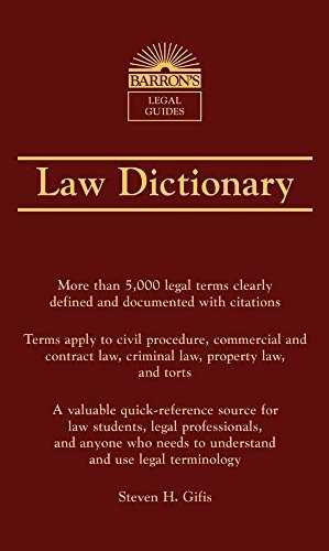 Barron's Law Dictionary фото книги