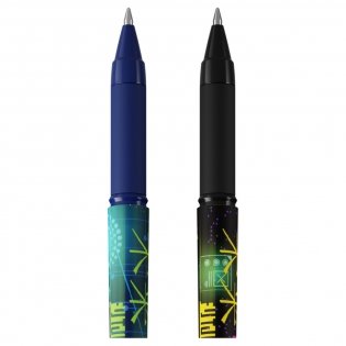 Ручка шариковая Berlingo "Futureal" синяя, 0,7 мм, грип, рисунок на корпусе, soft-touch, ассорти. Арт. Cbp_07S12 фото книги 2