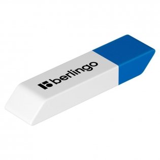 Ластик Berlingo Eraze 940, прямоугольный комбинированный, скошенный, 52х14х8 мм. Арт. BLc_00940 фото книги