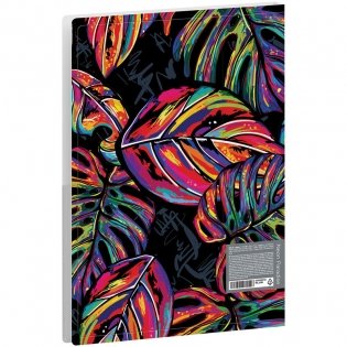 Папка на 2 кольцах Berlingo "Neon Paradise", 24мм, 600мкм, с рисунком, D-кольца, с внутр. карманом фото книги 4