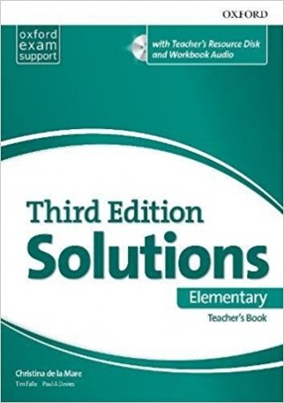 Solutions. Elementary. Essentials Teacher's Book and Resource Disc Pack (+ CD-ROM) фото книги