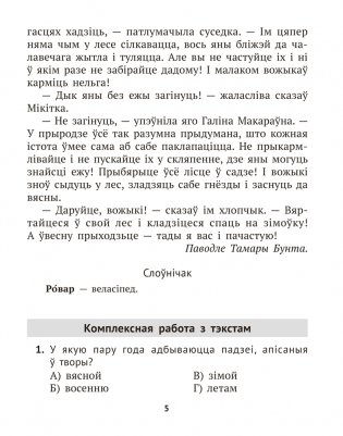 Літаратурнае чытанне. 4 клас. Комплексныя работы з тэкстам фото книги 4