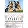 Календарь квартальный "Mono premium. Год собаки", с бегунком, на 2018 год фото книги маленькое 2