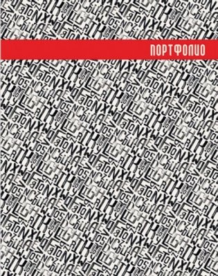 Портфолио универсальное "Фактура шрифт" фото книги
