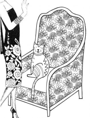 Кототерапия. Раскраска-антистресс для взрослых фото книги 10