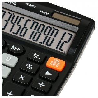 Калькулятор настольный Eleven SDC-812NR, 12 разрядов, двойное питание, 127х105х21 мм, черный. Арт. SDC-812NR фото книги 4