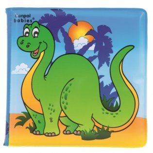 Книжка с пищалкой "Canpol", рисунок: динозаврик фото книги