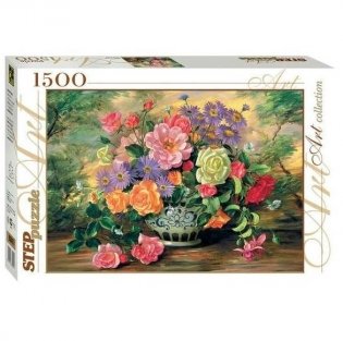 Пазл "Цветы в вазе", 1500 элементов фото книги