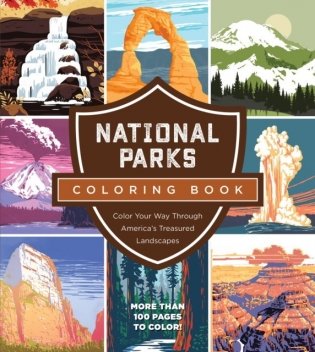National parks coloring book фото книги