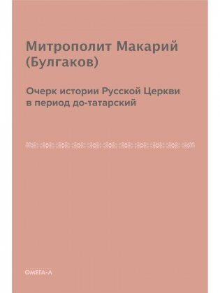 Очерк истории русской церкви в период до-татарский фото книги
