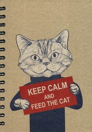 Скетчбук "Keep Calm and Feed the Cat" фото книги