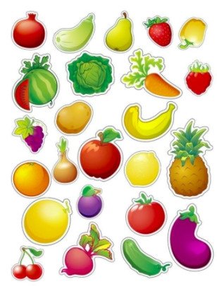 Игра на магнитах "Фрукты, овощи и ягоды" фото книги
