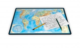 Коврик на стол "Физическая карта мира" фото книги 4