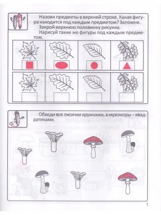 Тренажер для подготовки к школе. Развитие Памяти и Внимания. Для детей 5-6 лет + пальчиковая гимнастика фото книги 4