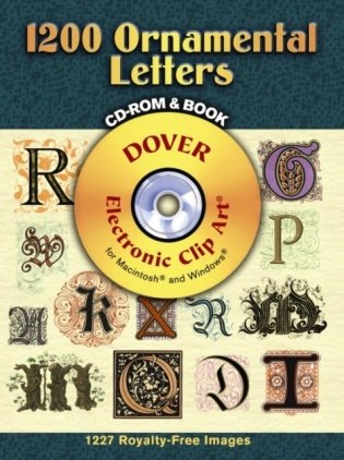 1200 Ornamental Letters CD-ROM and Book фото книги