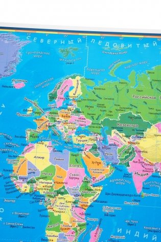 Детская карта мира, двусторонняя (настольная) фото книги 4