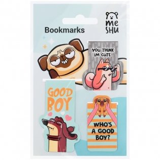 Закладки магнитные для книг, 3 шт., MESHU "Good boy". Арт. MS_46731 фото книги 2