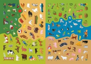Ферма. Книга с наклейками (255 наклеек) фото книги 4