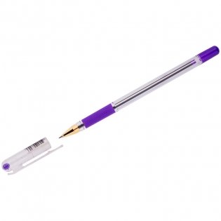 Комплект ручек шариковых "MC Gold", фиолетовая, 0,5 мм, грип (12 ручек в комплекте) (количество товаров в комплекте: 12) фото книги