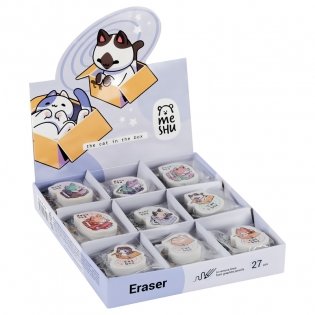 Ластик MESHU "Meow-bag", фигурный, термопластичная резина, 40х30х13 мм. Арт. MS_45598 фото книги 3