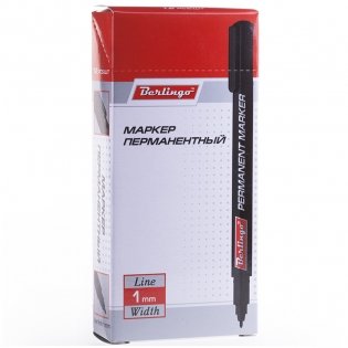 Маркер перманентный, 1 мм, черный фото книги 3