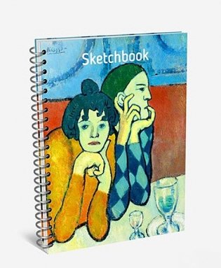 Скетчбук "Пикассо. Арлекин и его подружка" (А6) фото книги