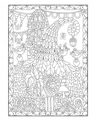 Creative Haven Whimsical Houses Coloring Book фото книги 4