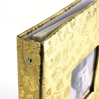 Фотоальбом "Свадебный", 20 магнитных листов 30х32 см, цвет светло-золотистый фото книги 4