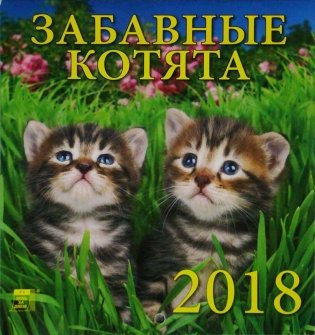 Календарь настенный на 2018 год "Забавные котята" фото книги