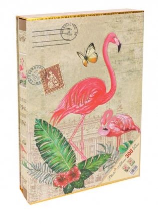 Фотоальбом "Фламинго в тропических листьях" фото книги