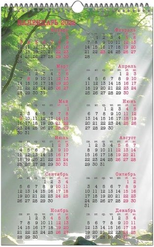 Календарь настенный перекидной на 2022 год "Красивые пейзажи", на спирали, 280х440 мм фото книги 3
