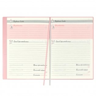 Книга для записи кулинарных рецептов, A6+, 96 листов, цвет: розовый фото книги 5
