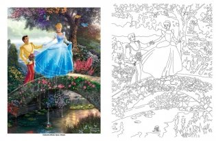 Disney Dreams Collection Original Art By Thomas Kinkade Coloring Book фото книги 2
