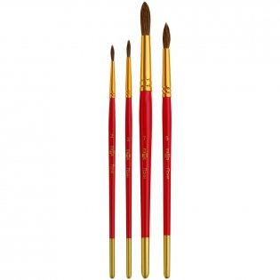 Набор кистей Гамма "Мультики" 4шт, пони, круглые № 2, 3, 5, 7, блистер, европодвес фото книги 2