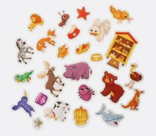 Кто где живет, кто что ест. Книга с липучками фото книги 4