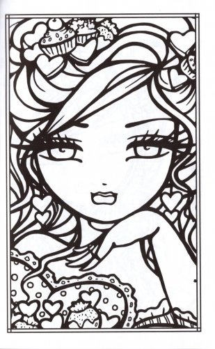 Sweet & Simple Mermaids & More to Color Pocket-Sized Coloring Book фото книги 6