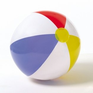 Мяч надувной, 51 см (четырехцветный) фото книги