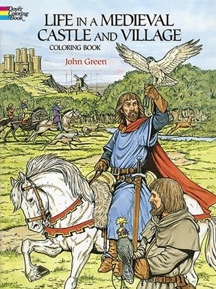 Life in a medieval castle coloring book фото книги