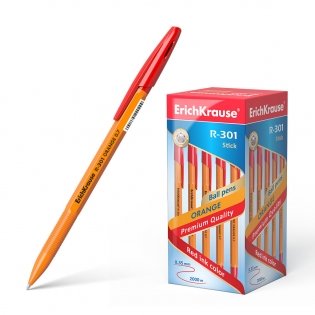 Ручка шариковая "R-301 Orange Stick", красная фото книги 2