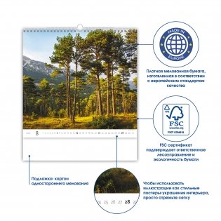 Forest (Лес). Календарь настенный на 2022 год фото книги 3