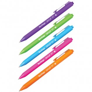 Ручка шариковая автоматическая Berlingo "Starlight RT" синяя, 0,7 мм, корпус ассорти Арт. CBp_07251 фото книги