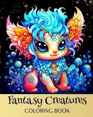 Fantasy Creatures Coloring Book: Fantasy Coloring Pages with Cute Mystical and Mythical Creatures фото книги