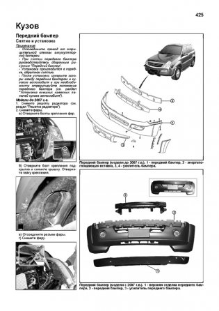 SsangYong Rexton / Rexton II. Модели 2002-07/2007-12 года выпуска с дизельными и бензиновыми двигателями. Устройство, техническое обслуживание и ремонт фото книги 9