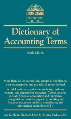 Dictionary of Accounting Terms. Sixth Edition фото книги