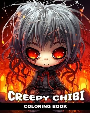 Creepy Chibi Coloring Book: Horror Kawaii Coloring Pages with Creepy Chibi Designs to Color фото книги