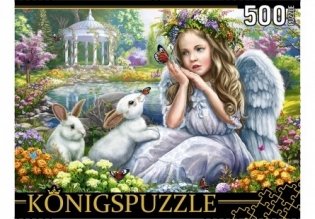 Пазлы "Konigspuzzle. Ангелочек и кролики", 500 элементов фото книги